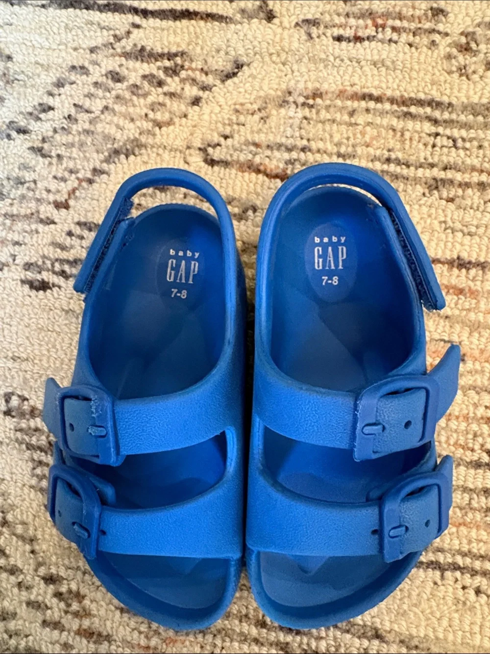 GAP Kids Royal Blue Double Buckle Sandals